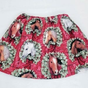 Girls Horse skirt handmade 5 euc holiday